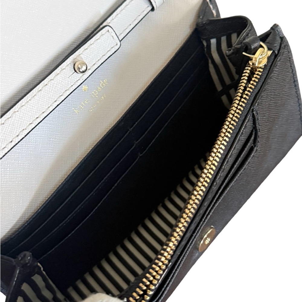 Kate Spade Cameron Street Corin Two-Tone Cream and Black Chain Crossbody Bag - Picture 8 of 12
